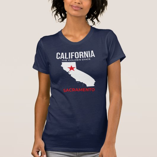 California, Sacramento – The Golden State, USA T-shirt (Voorkant)