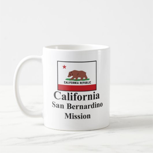 California San Bernardino Mission Drinkware Koffiemok (Links)