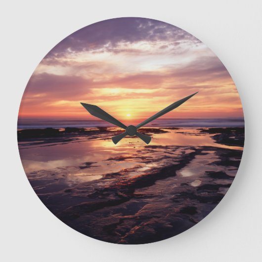 California, San Diego, Sunset Cliffs, Sunset 3 Grote Klok (Voorkant)