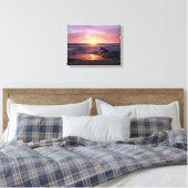 California, San Diego, Sunset Cliffs, Sunset 4 Canvas Afdruk (Insitu (Slaapkamer))