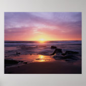 California, San Diego, Sunset Cliffs, Sunset 4 Poster (Voorkant)