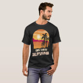 California San Diego Vacation Palm trees Ocean Sur T-shirt (Voorkant volledig)