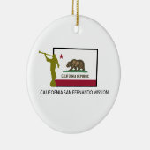 CALIFORNIA SAN FERNANDO MISSIE LDS CTR KERAMISCH ORNAMENT (Rechts)