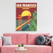 California | San Francisco Canvas Afdruk (Insitu (Woonkamer))