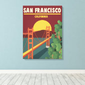 California | San Francisco Canvas Afdruk (Insitu (Houten vloer))