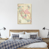 California, San Francisco Map door Mitchell Canvas Afdruk (Insitu (Slaapkamer))