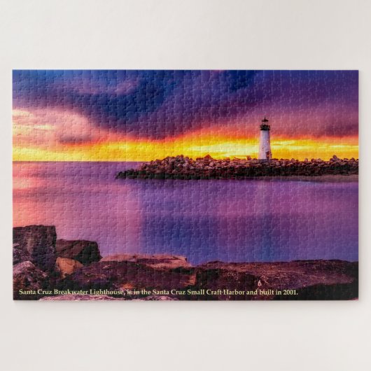 California Santa Cruz Breakwater Lighthouse Legpuzzel (Horizontaal)