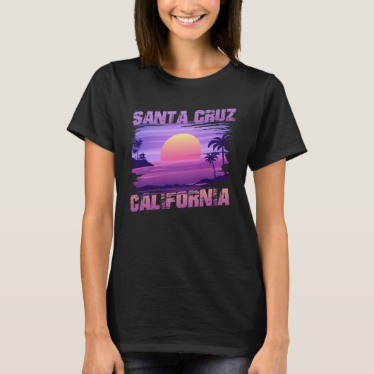 California Santa Cruz Oceanside Beach T-shirt (Voorkant)