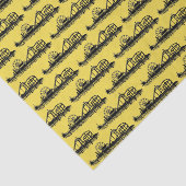 California Santa Monica CA Iconic Pier Silhouette Tissuepapier (Detail)