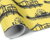 California Santa Monica CA Pier Beach Ferris Wheel Cadeaupapier (Rol Hoek)