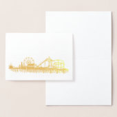 California Santa Monica CA Pier Beach Ferris Wheel Folie Kaarten (Display)