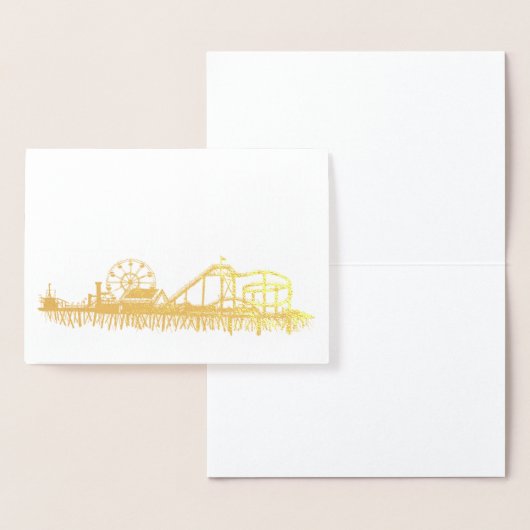 California Santa Monica CA Pier Beach Ferris Wheel Folie Kaarten (Display)