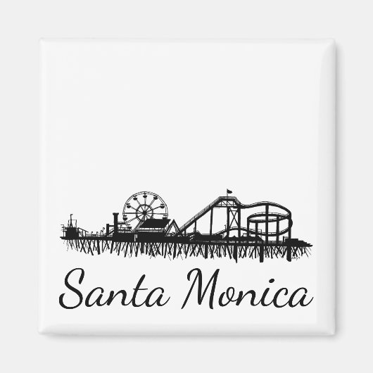 California Santa Monica CA Pier Beach Ferris Wheel Magneet (Voorkant)