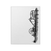 California Santa Monica CA Pier Beach Ferris Wheel Notitieblok (Linkerzijde)