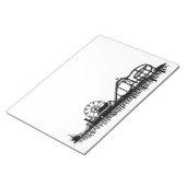 California Santa Monica CA Pier Beach Ferris Wheel Notitieblok (Schuin)