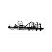 California Santa Monica CA Pier Beach Ferris Wheel Rubberstempel (Afrduk)