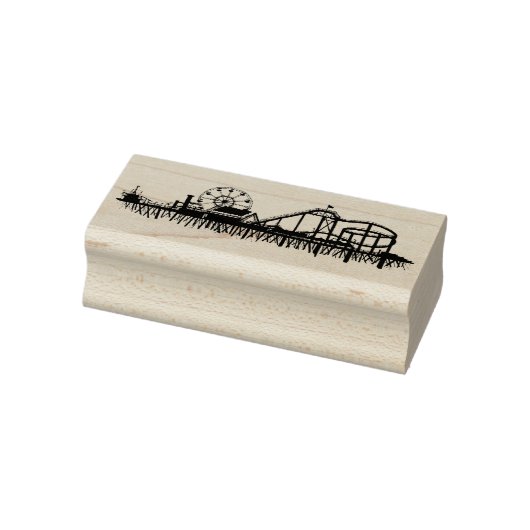 California Santa Monica CA Pier Beach Ferris Wheel Rubberstempel (Stempel)