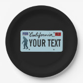 California Sasquatch License Bord (Voorkant)
