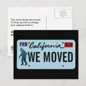 California Sasquatch License Bord Aankondigingskaart (Voorkant / Achterkant)