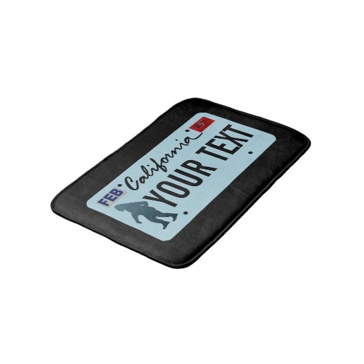 California Sasquatch License Bord Badmat (Gekanteld)