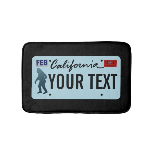 California Sasquatch License Bord Badmat (Voorkant)