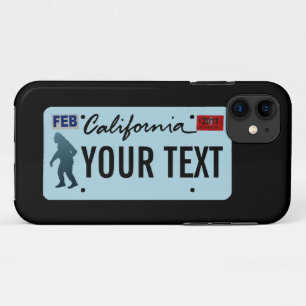 California Sasquatch License Bord iPhone 11 Hoesje