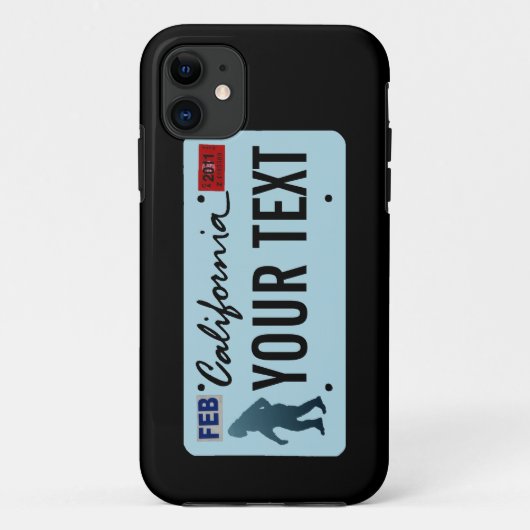 California Sasquatch License Bord Case-Mate iPhone Case (Achterkant)