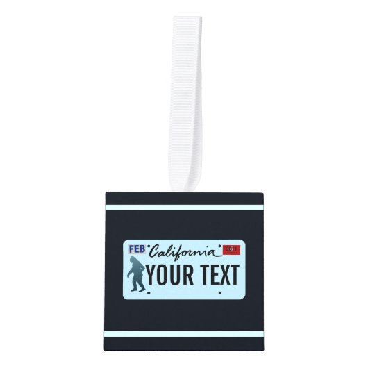 California Sasquatch License Bord Decoratie (Voorkant)