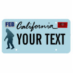 California Sasquatch License Bord Fotobeeldje Magneet<br><div class="desc">Het donkere silhouet van Sasquatch (Bigfoot) op een leeg Californische bord. Voeg je eigen tekst toe. Borden voor de afgifte van vergunningen voor aanvullende staten en andere entiteiten (Canadese provincies, buitenlandse landen) op verzoek. Sommige mensen dateren van modern belang tot 1958 toen grote voetafdrukken werden gevonden in Del Norte County,...</div>