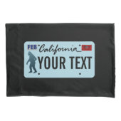 California Sasquatch License Bord Kussensloop (Voorkant)