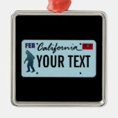 California Sasquatch License Bord Metalen Ornament (Voorkant)