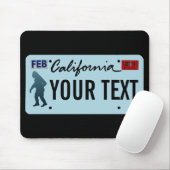 California Sasquatch License Bord Muismat (Met muis)