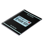 California Sasquatch License Bord Notitieboek (Linkerzijde)