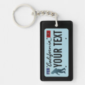 California Sasquatch License Bord Sleutelhanger (Voorkant)