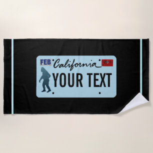 California Sasquatch License Bord Strandlaken