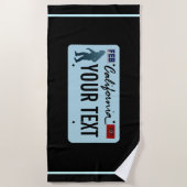 California Sasquatch License Bord Strandlaken (Voorkant)