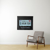 California Sasquatch License Bord Wandkleed (In Situ (horizontaal))