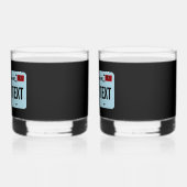 California Sasquatch License Bord Whisky Glas (Links)