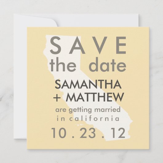 California Save the Date Cards (Voorkant)