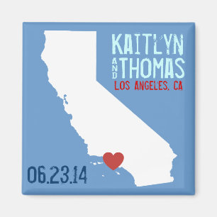 California Save the Date -  plaats Magneet