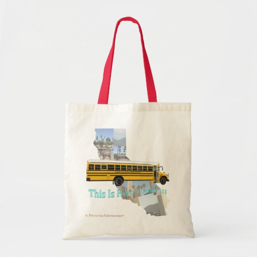 California School Bus Driver Canvas tas (Voorkant)