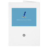 California Scrub Jay Happy Birthday Card (Achterkant)