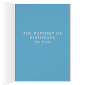 California Scrub Jay Happy Birthday Card (Binnen (Rechts))