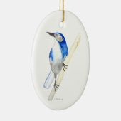 California Scrub Jay Keramisch Ornament (Rechts)