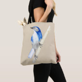 California Scrub Jay Tote Bag (Dichtbij)