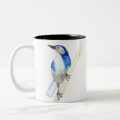 California Scrub Jay Two-Tone Coffee Mok (Links)