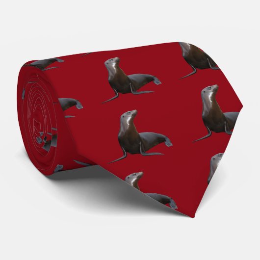 California sea lion stropdas (Opgerold)