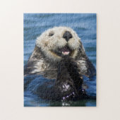 California Sea Otter Enhydra lutris grooms Legpuzzel (Verticaal)