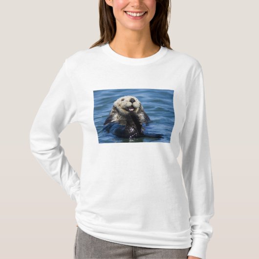 California Sea Otter Enhydra lutris grooms T-shirt (Voorkant)