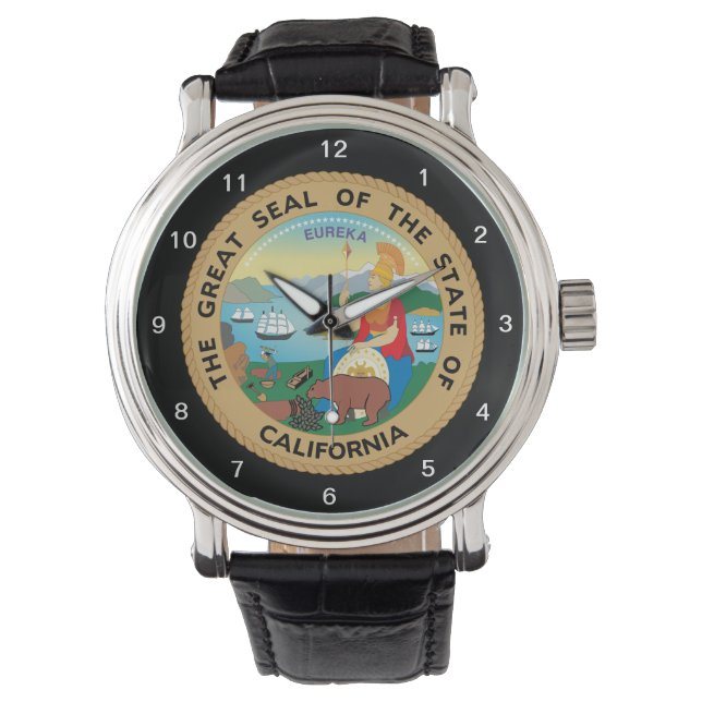 California Seal Custom Wristwatch Horloge (Voorkant)